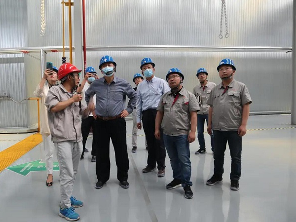 中國工程機械工業協會混凝土機械分會符忠軒會長一行蒞臨中集凌宇調研指導